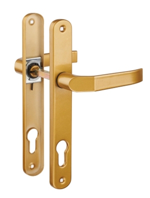 Plastic steel side-hung door lock handle