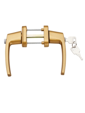 带锁保险对开执手